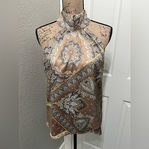 Bohemian PRINTED HALTER TOP